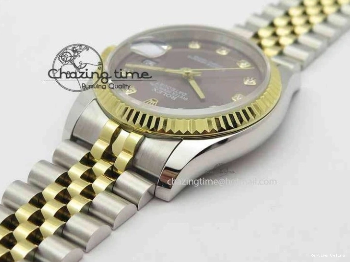 0410 DateJust 116234 SS YG BP Best Edition Gray Dial Diam Markers On SS YG Bracelet SA ZipUp 3745